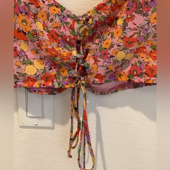 Wild Fable Womens puff sleeve, crop top - Picture 4 of 4